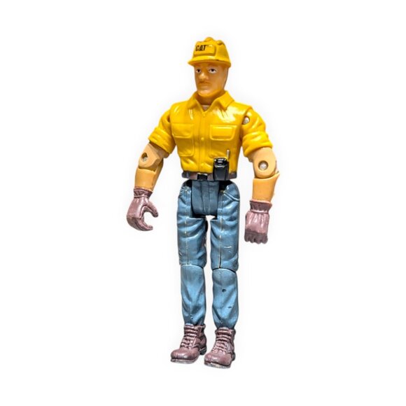 CAT Heavy Equipment Operator Action Figure 4" Construction Worker Good Condition - Picture 2 of 7